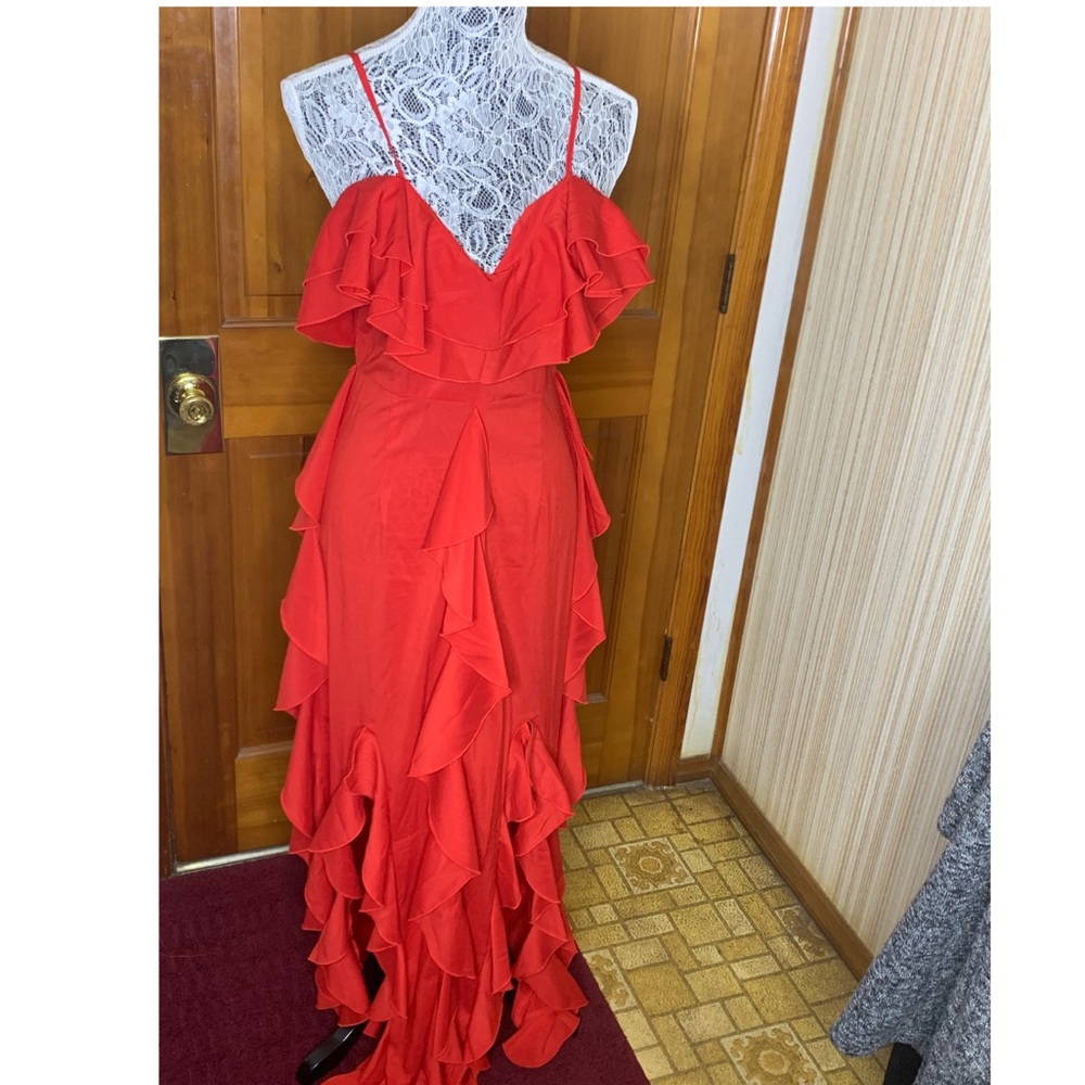 Cold shoulder maxi dress